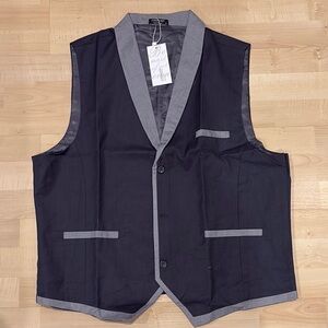 Black and Gray Formal Vests with Tailored Fit